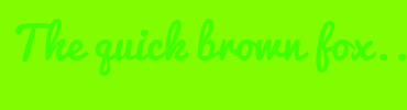 Image with Font Color 41FF00 and Background Color 82FC00